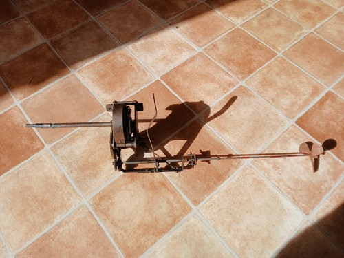 Clockwork model boat motor - boat,