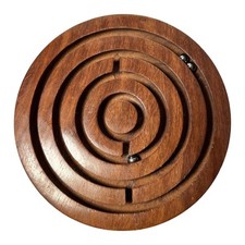 Wooden Labyrinth Puzzle Maze - Educational Brain Teaser Game