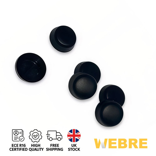 Seat belt bolt caps - 6x, 20mm