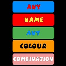 Personalised Sign, Colourful