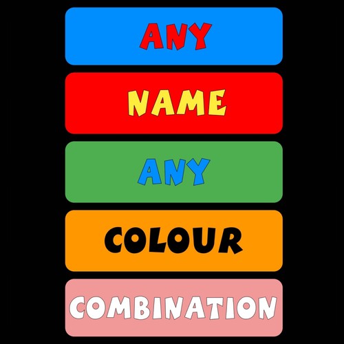 Personalised sign colourful - sign,,