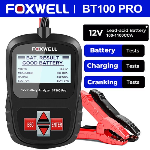 Foxwell 12v car battery - car, tester
