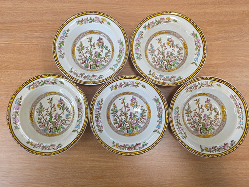 Vintage indian tree soup bowls - tree,