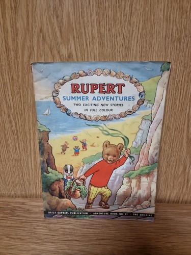 Rupert bear adventure book - bear,