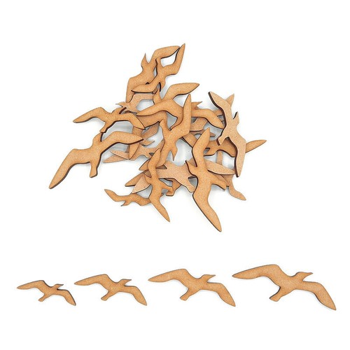 Seagull bird mdf craft shapes - mdf,