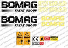 BOMAG BW 138 AD VIBRATING ROLLER DECALS STICKERS