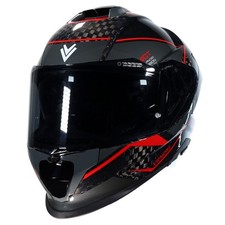 Frank Thomas SMK Venom Full-Face Motorcycle Helmet Carbon Red