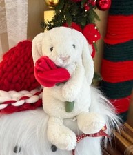 Jellycat Cream Bunny with Rose