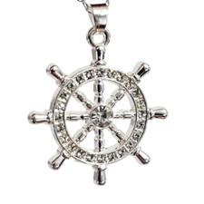 Dharma Wheel Pendant Necklace