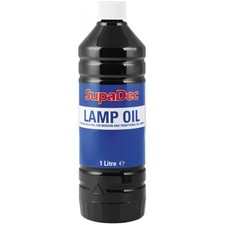 SupaDec Lamp Oil 1L Clear for Indoor Lamps Garden Tiki Torches Clean Burn