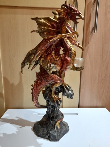 Fantasy dragon statue with - fantasy,