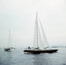 Joan de Kats trimaran Yaksha start transatlantic race France 1968 Old Photo
