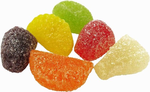 Mix fruit jellies 1kg - -, gluten
