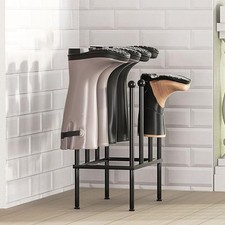 Metal Wellington Boot Rack 4 Pair Wellie Holder Stand Boot Storage In/Outdoor