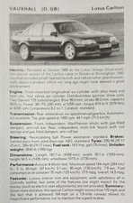 Vauxhall Lotus Carlton Picture