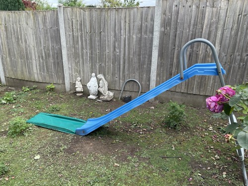 Slide blue outdoor activity - outdoor,