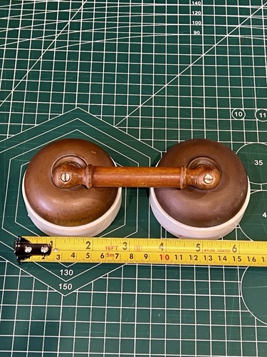 Antique toggle switch brass - switch,