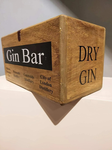 Vintage style gin bar - style, wooden