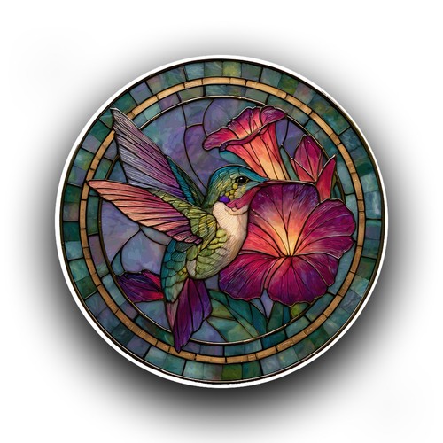 Beautiful hummingbird stained - beautiful,
