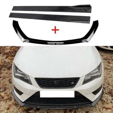 Spoiler Blade Front Spoiler Lip + Side Skirts for Seat Leon MK3.5 Standard