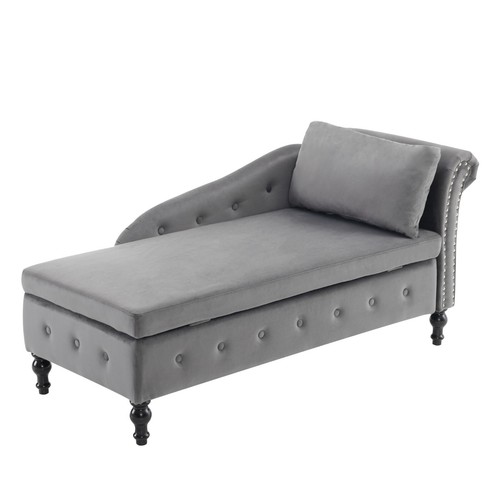 Modern velvet chaise - velvet, lounge