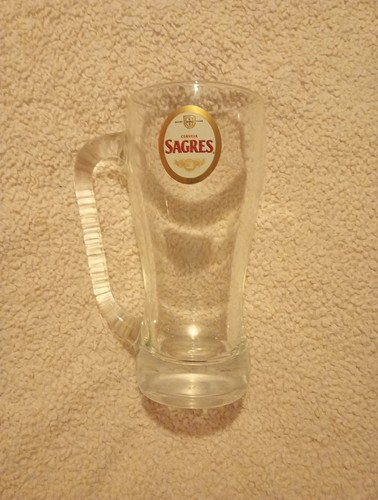 Sagres biere glass - glass., l