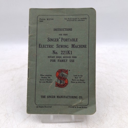 Instruction manual for singer - instruction,