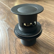 Victoria Plumb Orchard Wye Matt Black slotted Waste brass & pvd plated