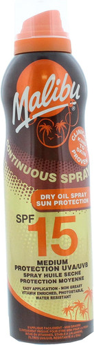 Sun spf continuous dry - 15, oil