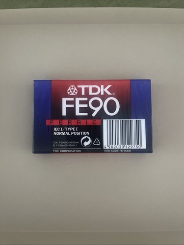 Tdk fe90 audio cassette tape - audio,