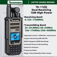 Quansheng TK11(8) 10W HAM Radio 999CH VHF UHF Two-Way Walkie Talkie CB SSB AM FM