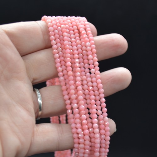 Faceted round beads 3mm - faceted,