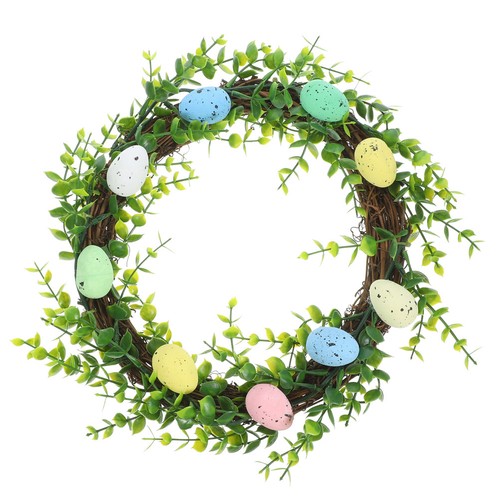 Pastel egg easter wreath - pastel,