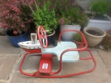 Vintage Triang Rocker Outdoor Toy with Boat Ship at Front 1950s RARE