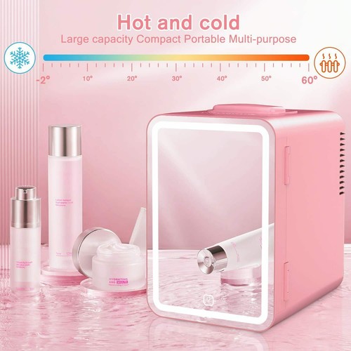 Mirrored beauty fridge with - beauty,