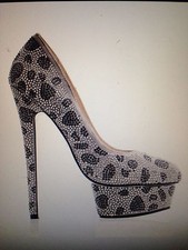 Kandee Ladies Sasha Embelished Platform High Heel Shoes RRP £160 Size 40