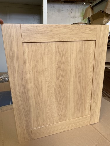 600mm oak shaker kitchen doors - oak,