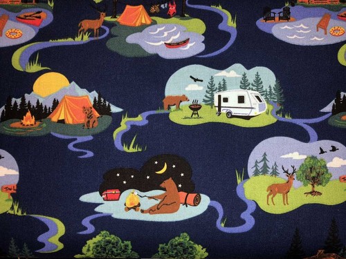 Camping valance bear deer - camping,
