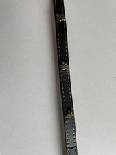 Black Paw Stud Faux Leather Small Dog Collar 9.5-12.5” 