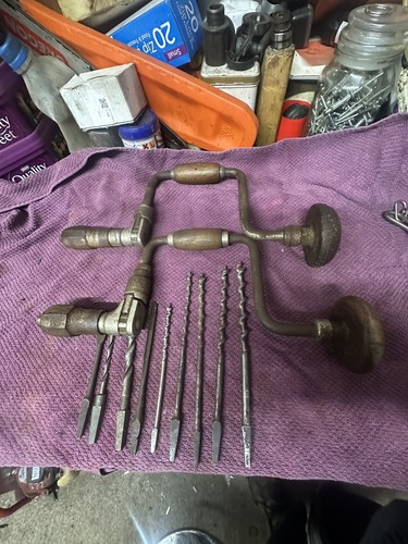 Hand brace drill bits - brace,