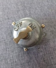 Vintage Industrial Explosion Proof Light Switch Cast Iron Brass Galv