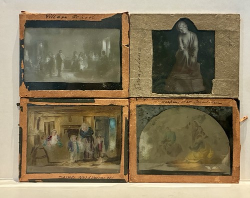 Victorian magic lantern slides - magic,
