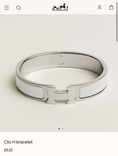 Hermes clic clack wide - clic, white