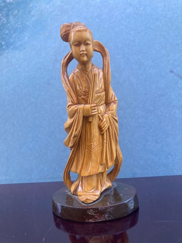 Boxwood carving kwan yin - kwan-yin, (guan