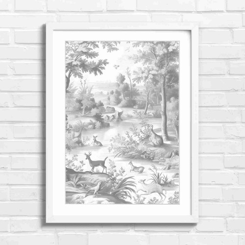 Pink toile jouy - de,
