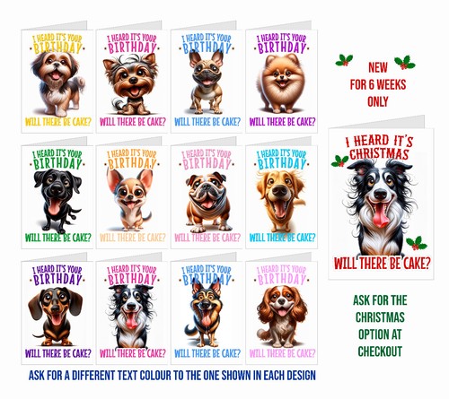 Funny dog birthday card - funny,