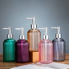 Glass Pump Soap Dispenser with