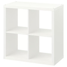 New IKEA KALLAX Shelving Unit White 77x77cm Cube Storage Display Bookcase