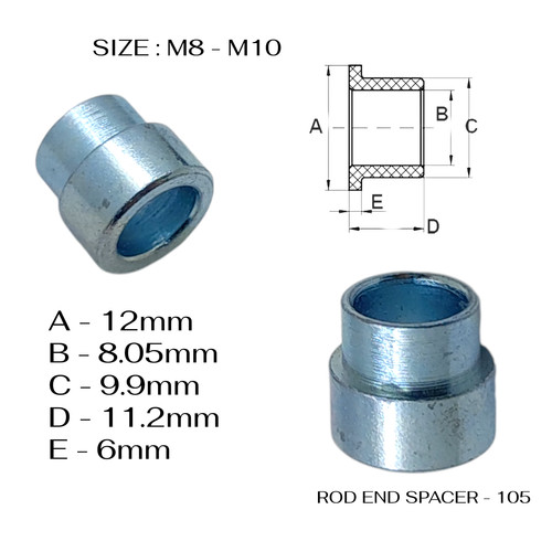 Rod end spacer - end,