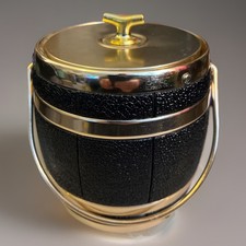 Vintage gold black plastic - gold,